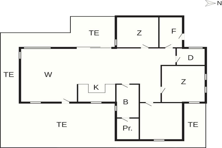 6 persoons vakantie huis in Løkken-By Traum - Plattegrond