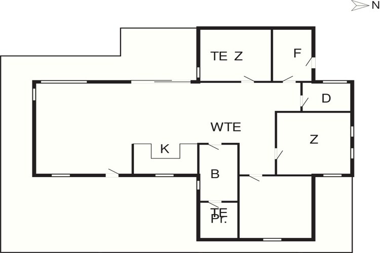 6 persoons vakantie huis in Løkken-By Traum - Plattegrond