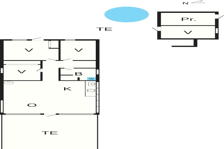 Rustige strandretreat -- By Traum Ferienwohnungen-Plattegrond