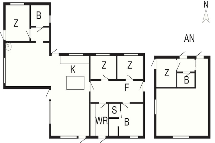 5 star holiday home in Løkken-By Traum-Floor plan