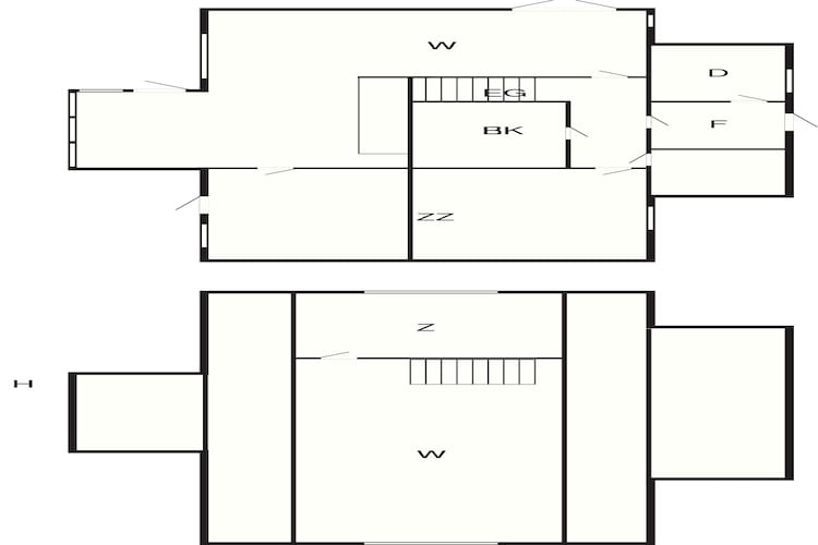 Maison de vacances pour 8 a Tjørhom-By Traum-Plan d'étage