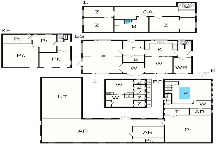20 persoons vakantie huis in Karby-By Traum-Plattegrond