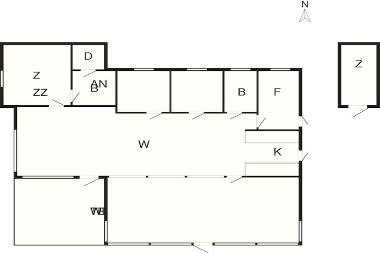 4 star holiday home in Hadsund-By Traum-Floor plan