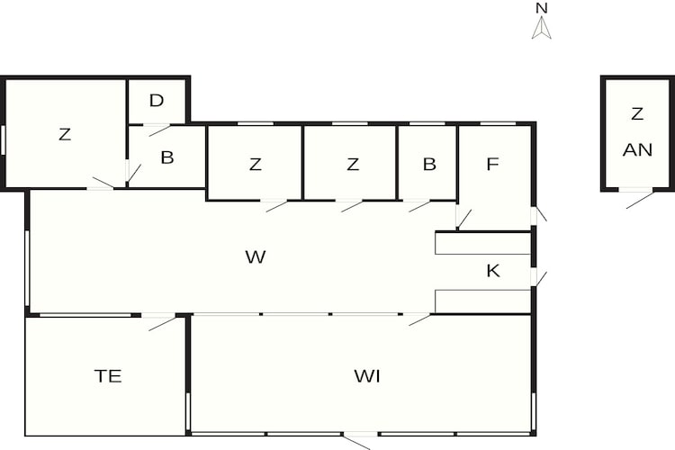 4 star holiday home in Hadsund-By Traum - Floor plan