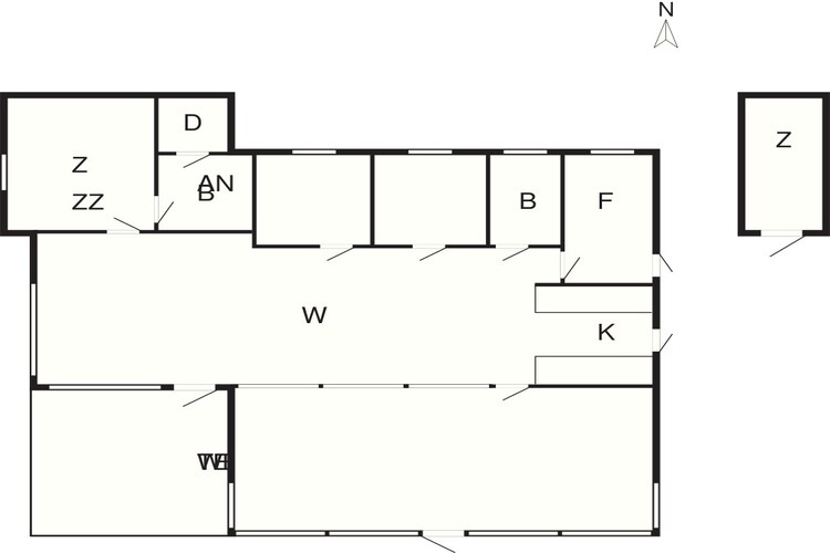 4 etoiles maison de vacances a Hadsund-By Traum - Plan