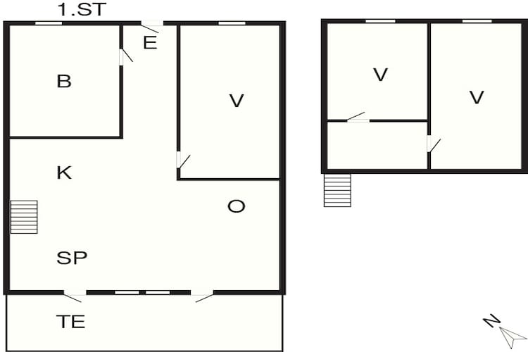 6 Personen Ferienhaus in Vestervig-By Traum-Grundriss