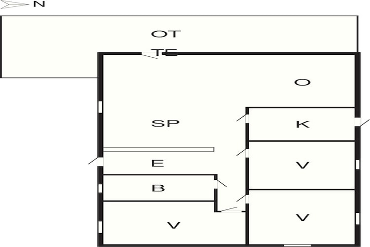5 Personen Ferienhaus in Gedser-By Traum-Grundriss