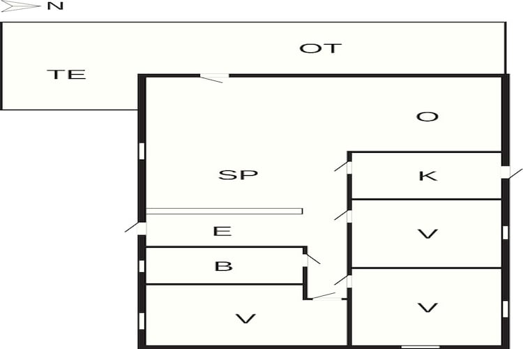 5 Personen Ferienhaus in Gedser-By Traum-Grundriss