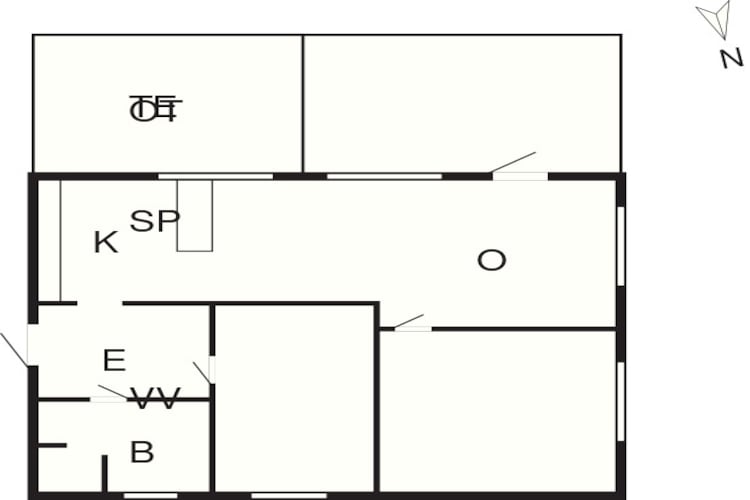 6 Personen Ferienhaus in Idestrup-By Traum - Grundriss