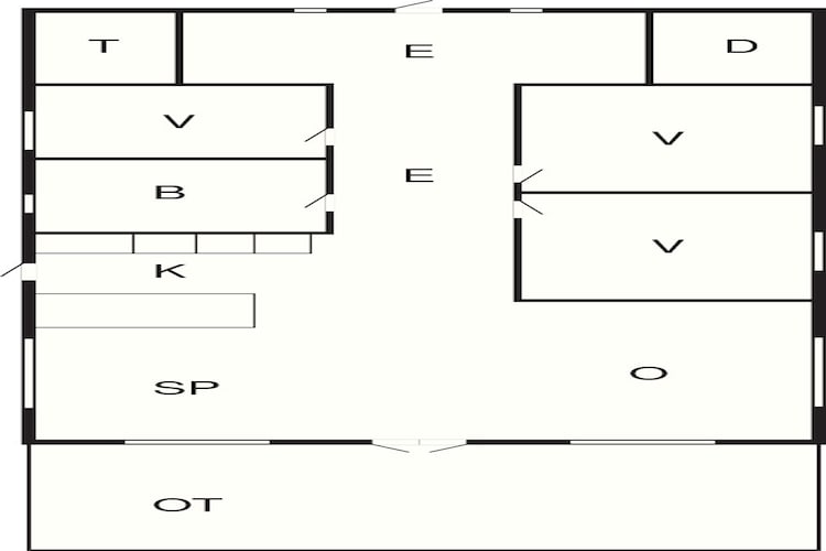 4 Sterne Ferienhaus in Gørlev-By Traum-Grundriss