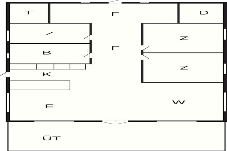 4 Sterne Ferienhaus in Gørlev-By Traum-Grundriss