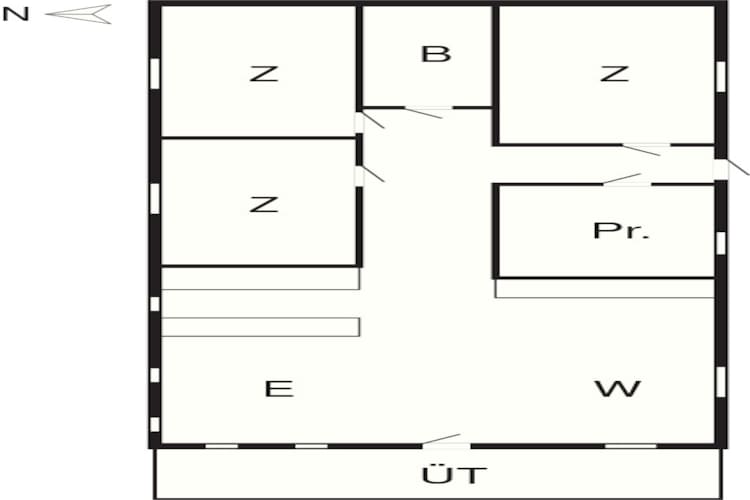 6 Personen Ferienhaus in Stubbekøbing-By Traum - Grundriss