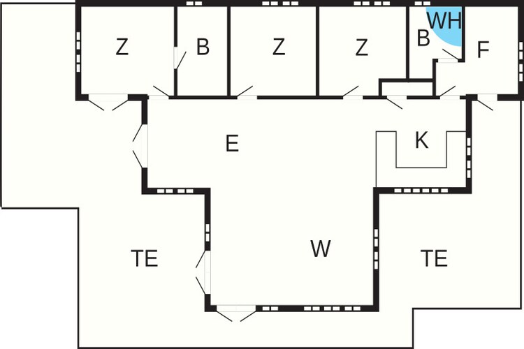 Retraite avec espace lounge extérieur - Plan