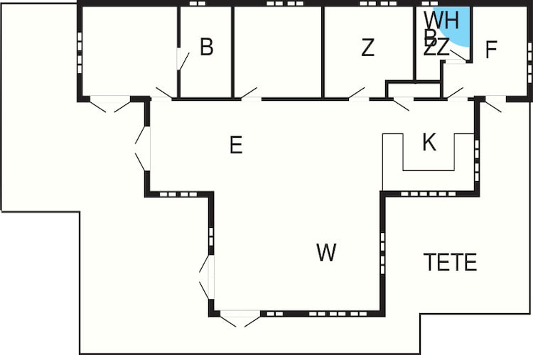 Retreat met buitenlounge - Plattegrond