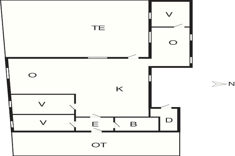 Maison de vacances pour 6 a Struer-By Traum - Plan