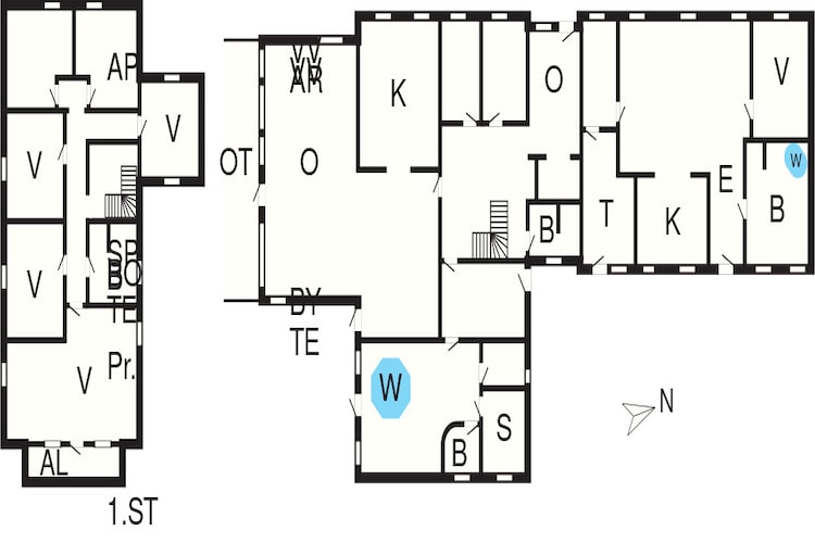 Vakantiehuis voor 22 gasten - Plattegrond