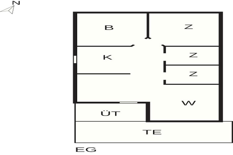 4 sterren vakantie huis in Nordborg-Plattegrond