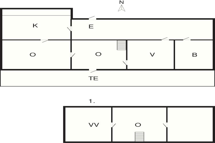 6 person holiday home in Ringkøbing-By Traum-Floor plan