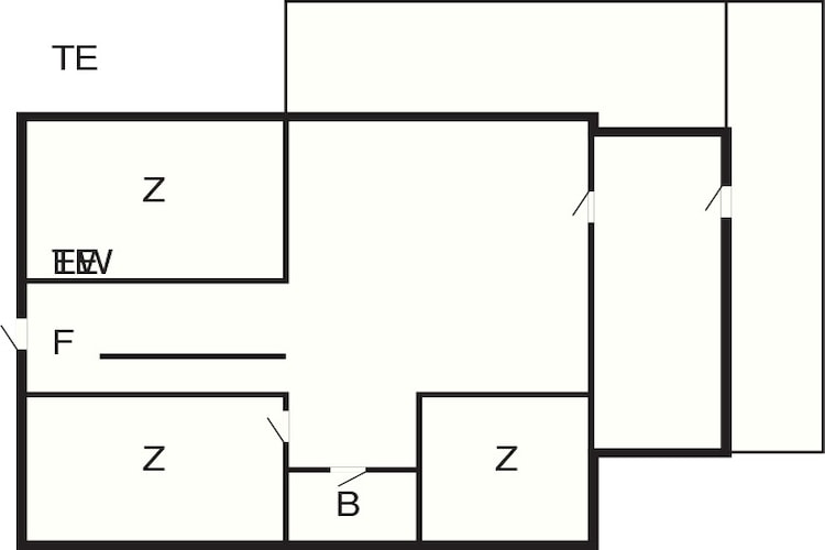 Maison de vacances pour 5 a Hals-By Traum-Plan d'étage