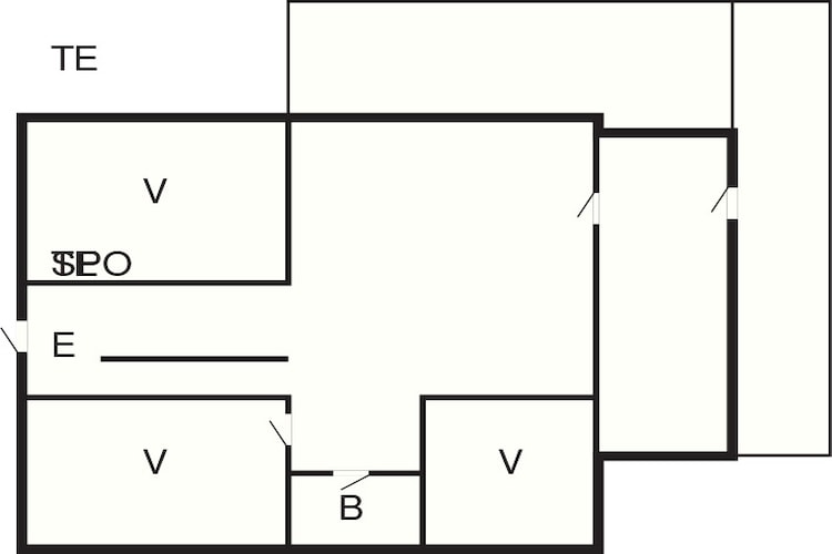 Maison de vacances pour 5 a Hals-By Traum-Plan d'étage