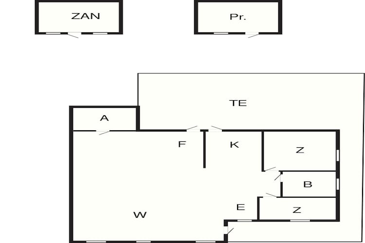 Maison de vacances pour 5 a Vesløs-By Traum-Plan d'étage