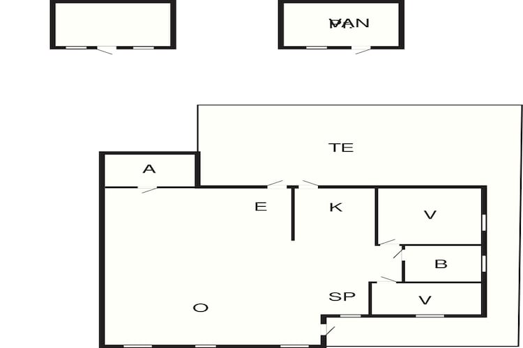 Maison de vacances pour 5 a Vesløs-By Traum-Plan d'étage