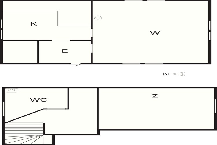 Rustig landhuis in Nykil - Plattegrond