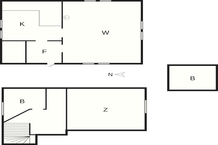 Maison de campagne paisible à Nykil - Plan