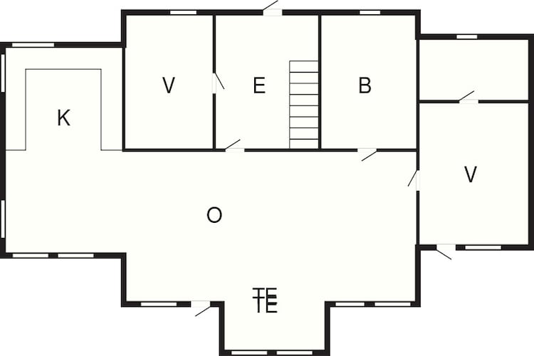 6 person holiday home in Svensby-By Traum-Floor plan