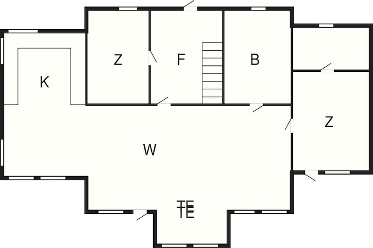 6 person holiday home in Svensby-By Traum-Floor plan