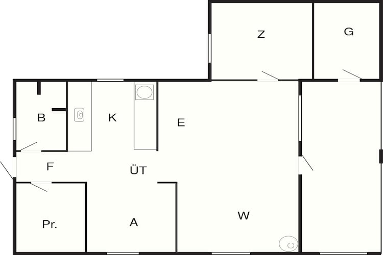 6 person holiday home in Skibby-By Traum-Floor plan