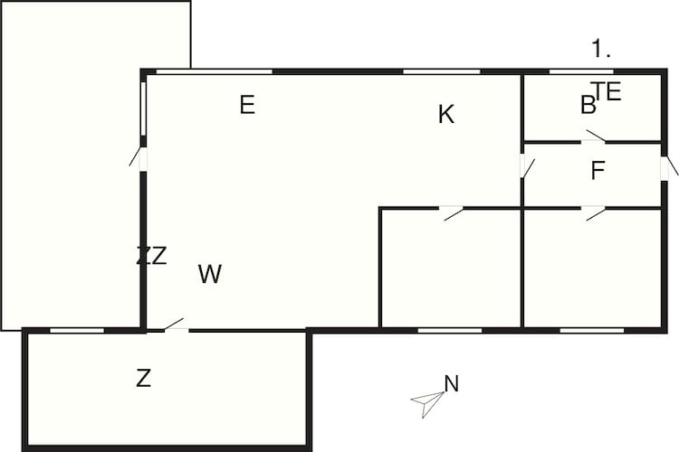 5 person holiday home in Rødby-By Traum-Floor plan