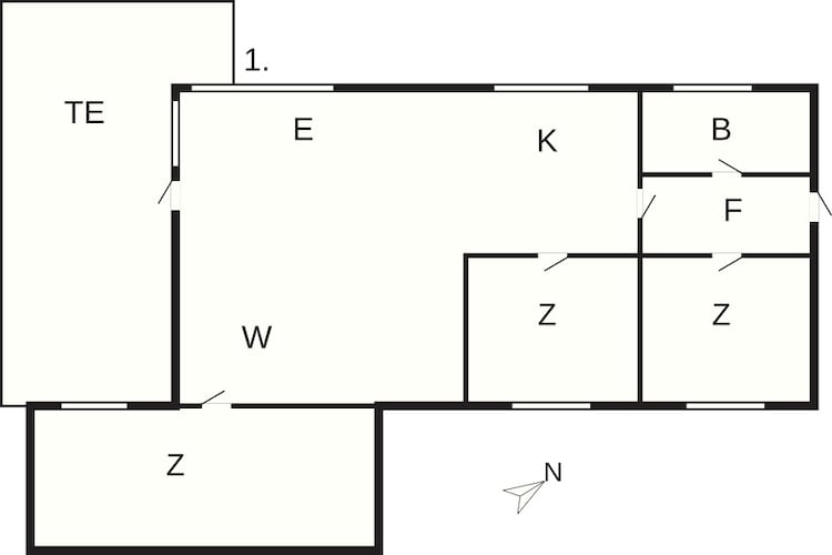 5 persoons vakantie huis in Rødby-By Traum-Plattegrond