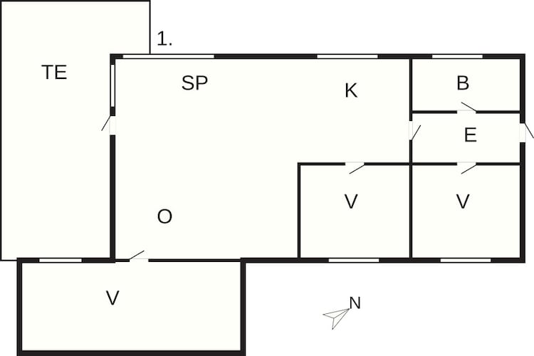 5 persoons vakantie huis in Rødby-By Traum-Plattegrond