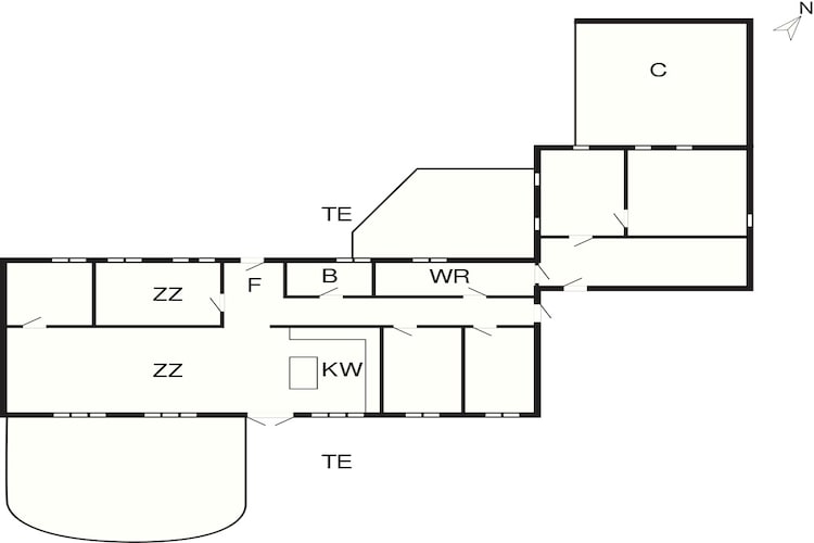5 Sterne Ferienhaus in Læsø-By Traum-Grundriss