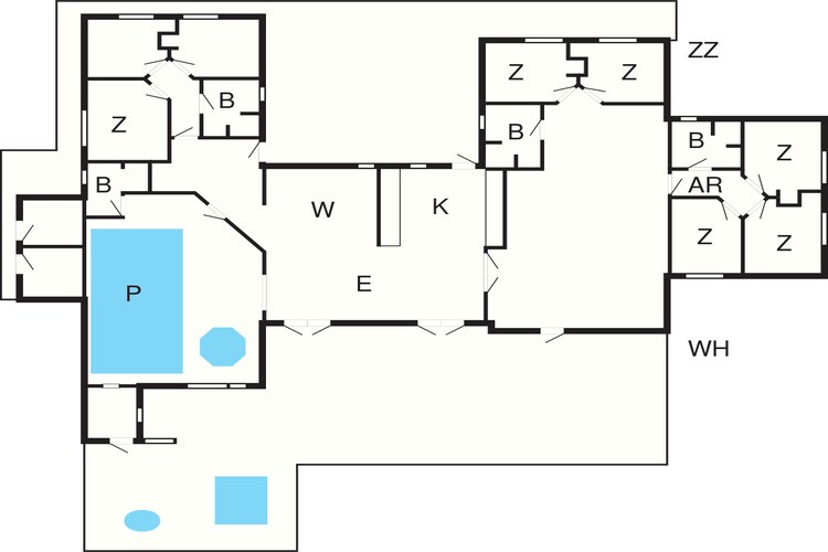 Ruime retraite nabij strand -- By Traum Ferienwohnungen-Plattegrond