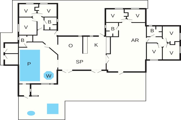 Ruime retraite nabij strand -- By Traum Ferienwohnungen-Plattegrond