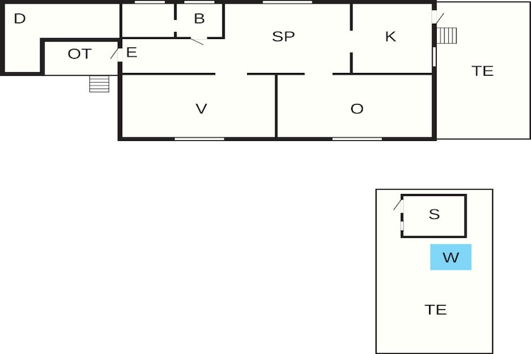 2 persoons vakantie huis in ÅBY-By Traum-Plattegrond