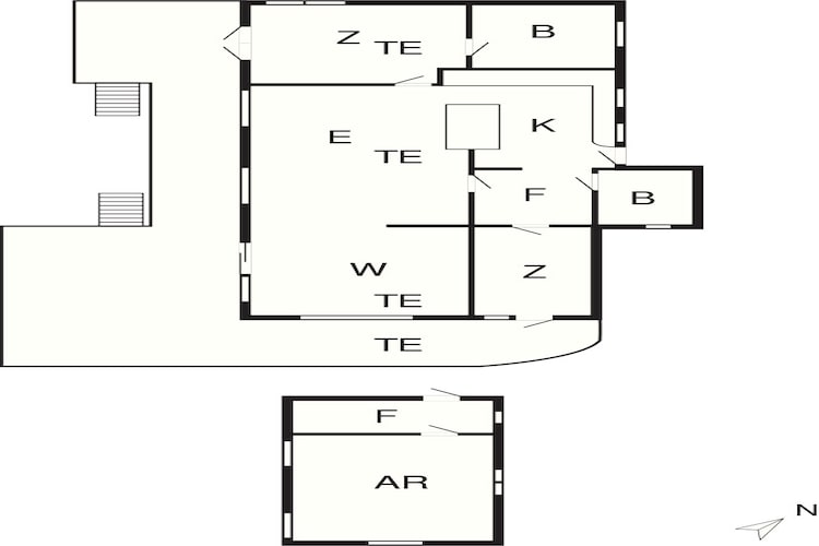 6 person holiday home in Frederiksværk-By Traum-Floor plan