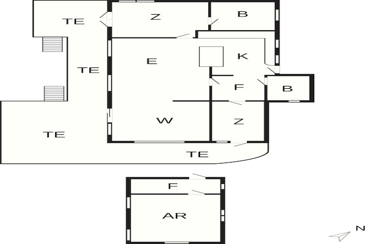 6 person holiday home in Frederiksværk-By Traum - Floor plan