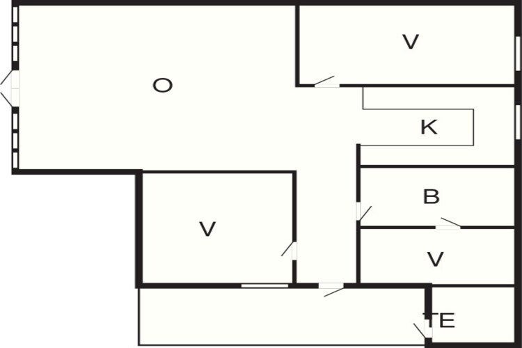 Maison de vacances pour 6 a Ålbæk-By Traum - Plan