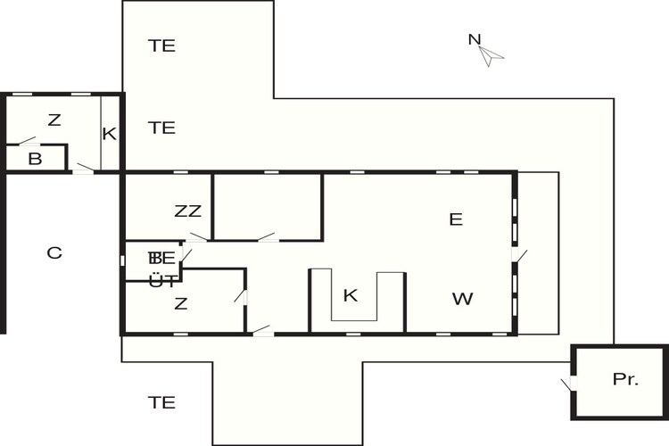 6 persoons vakantie huis in Hejls-By Traum-Plattegrond