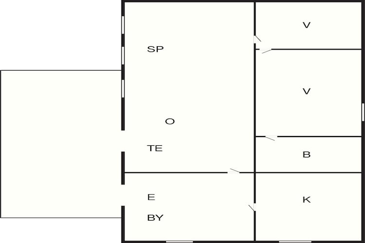 4 person holiday home in Hadsund-By Traum-Floor plan