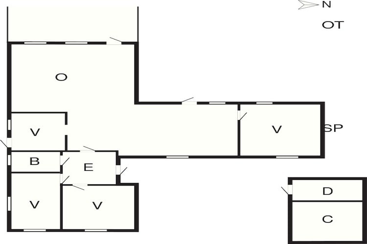 4 etoiles maison de vacances a Væggerløse-By Traum-Plan d'étage