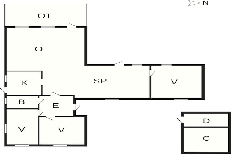 4 star holiday home in Væggerløse-By Traum-Floor plan