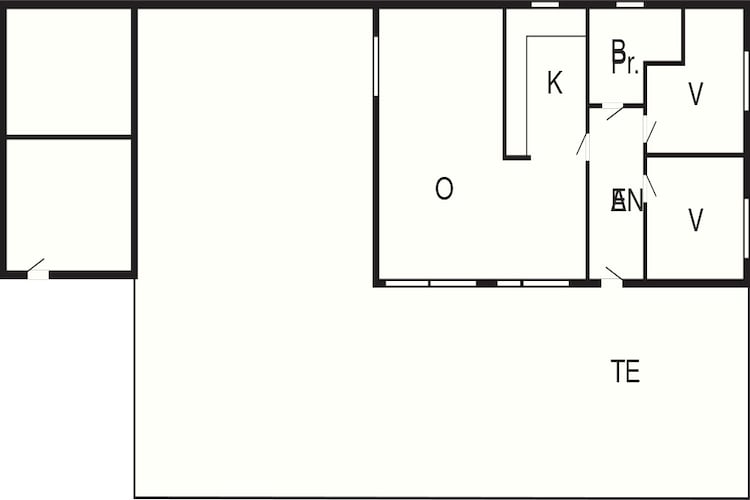 Maison de vacances pour 4 a Holbæk-By Traum - Plan