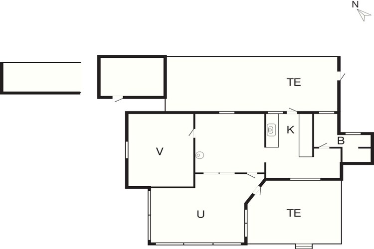 5 persoons vakantie huis in Karrebæksminde - Plattegrond