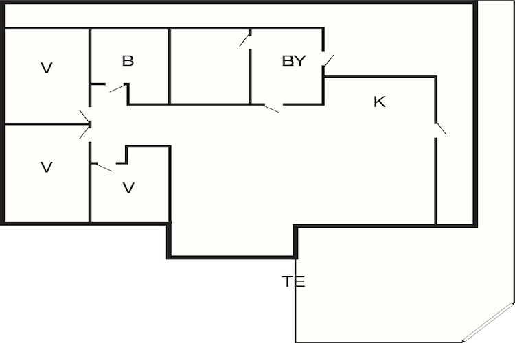 Maison de vacances pour 10 a Søndeled-By Traum-Plan d'étage