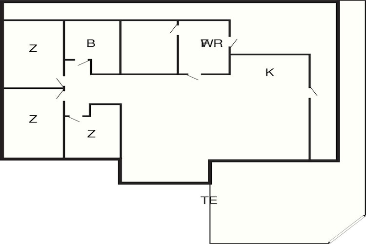 Maison de vacances pour 10 a Søndeled-By Traum-Plan d'étage