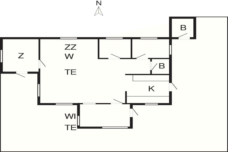 6 Personen Ferienhaus in Struer-By Traum-Grundriss